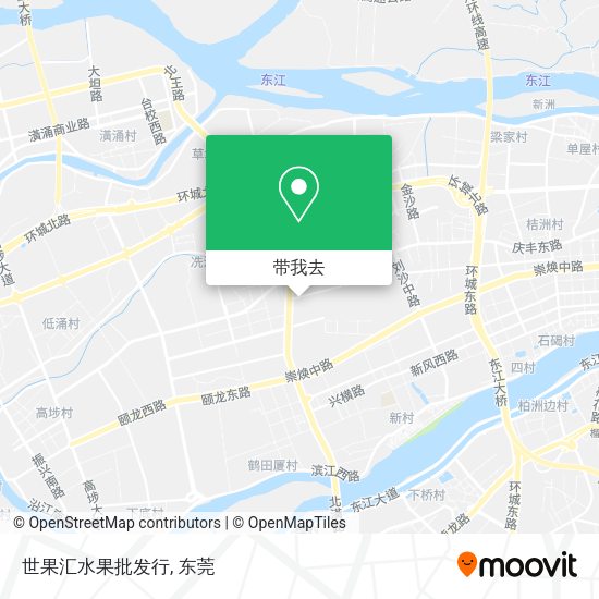 世果汇水果批发行地图