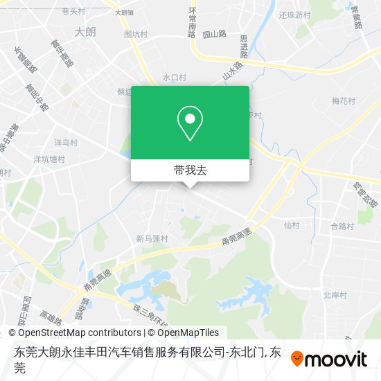 东莞大朗永佳丰田汽车销售服务有限公司-东北门地图