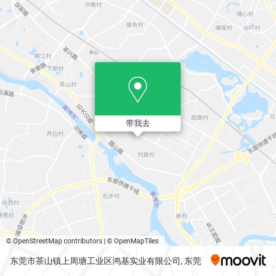 东莞市茶山镇上周塘工业区鸿基实业有限公司地图