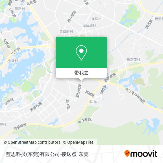 蓝思科技(东莞)有限公司-接送点地图