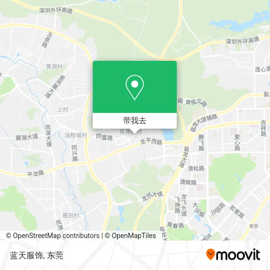 蓝天服饰地图