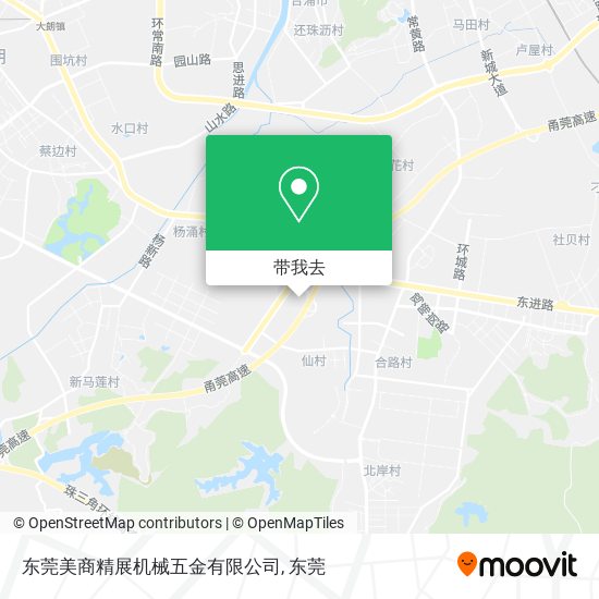 东莞美商精展机械五金有限公司地图