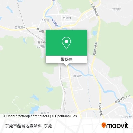 东莞市蕴昌地壹涂料地图