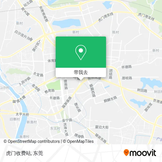 虎门收费站地图