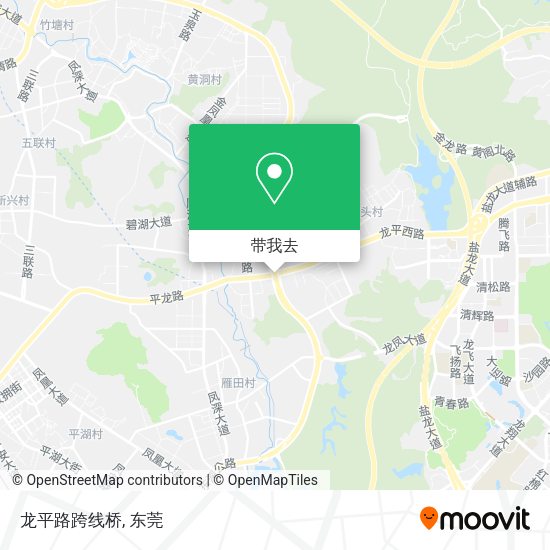 龙平路跨线桥地图