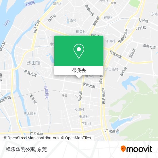 祥乐华凯公寓地图