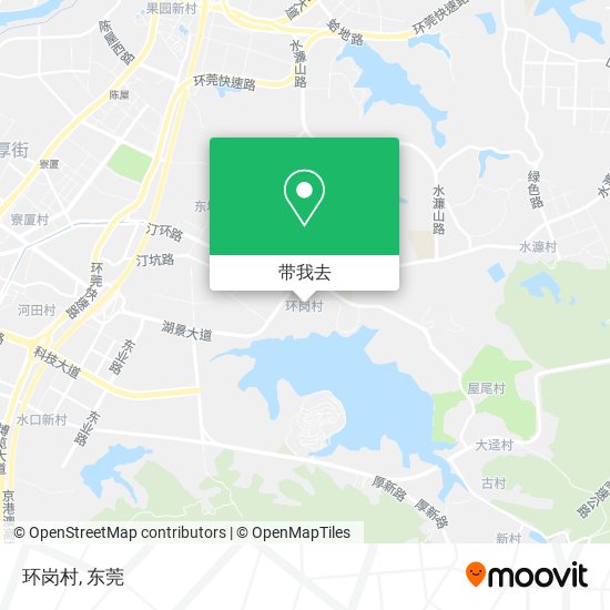 环岗村地图