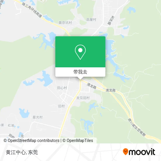 黄江中心地图