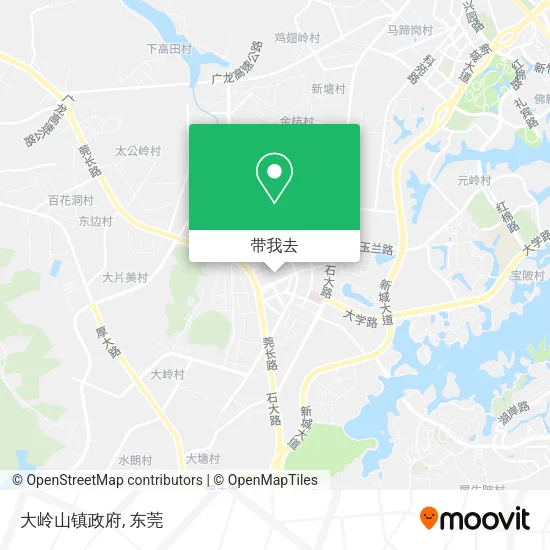 大岭山镇政府地图