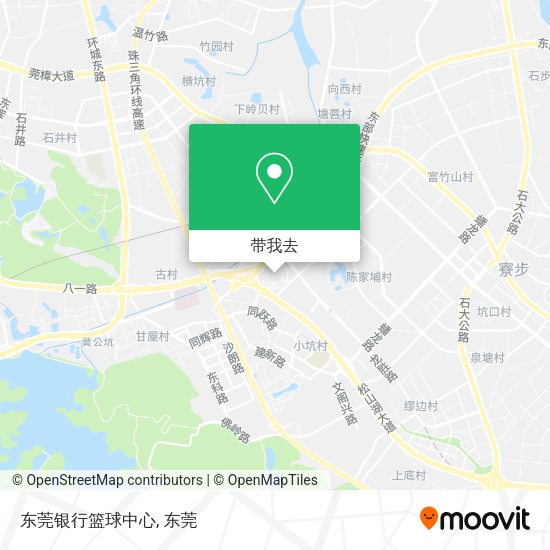 东莞银行篮球中心地图