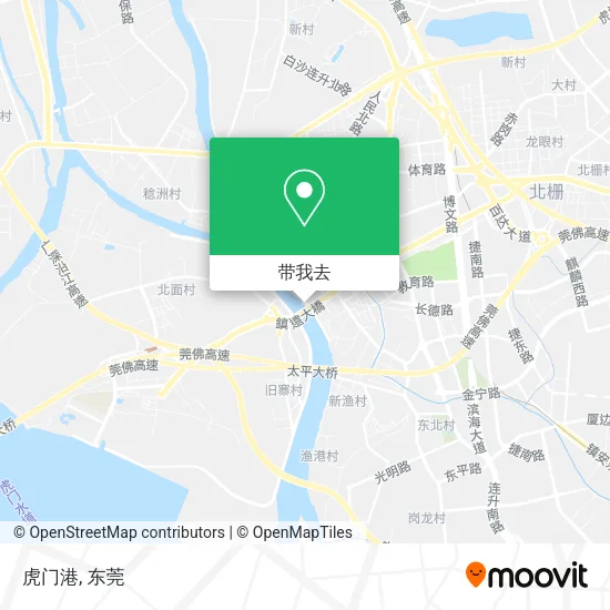 虎门港地图