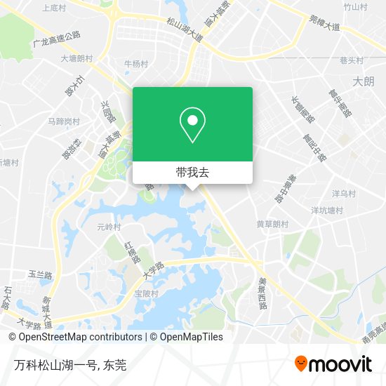 万科松山湖一号地图