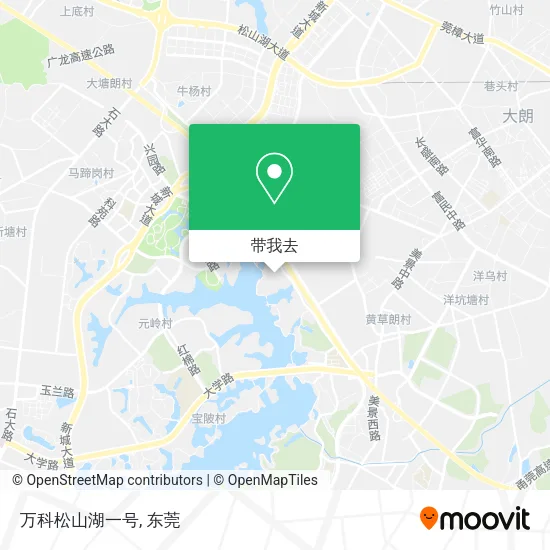 万科松山湖一号地图