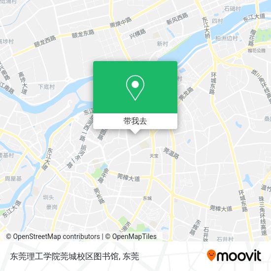 东莞理工学院莞城校区图书馆地图