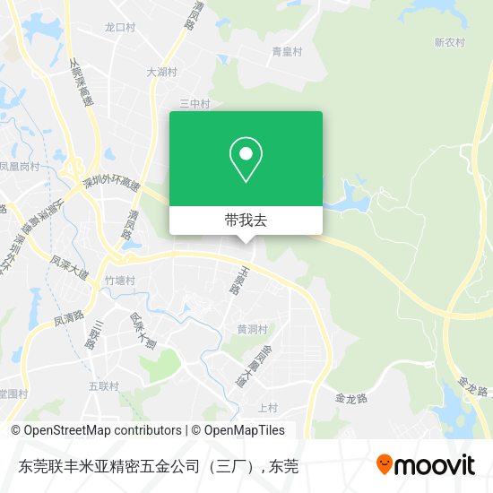 东莞联丰米亚精密五金公司（三厂）地图