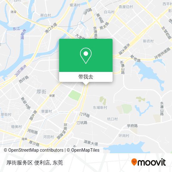 厚街服务区 便利店地图