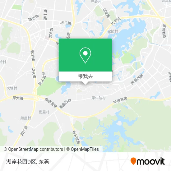 湖岸花园D区地图