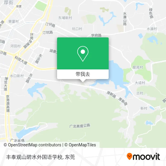 丰泰观山碧水外国语学校地图