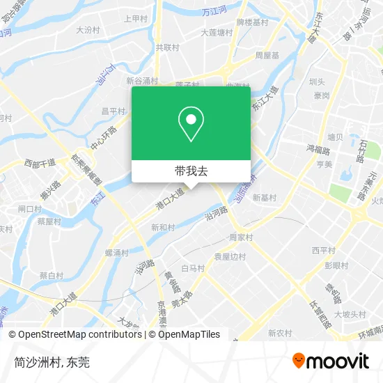 简沙洲村地图