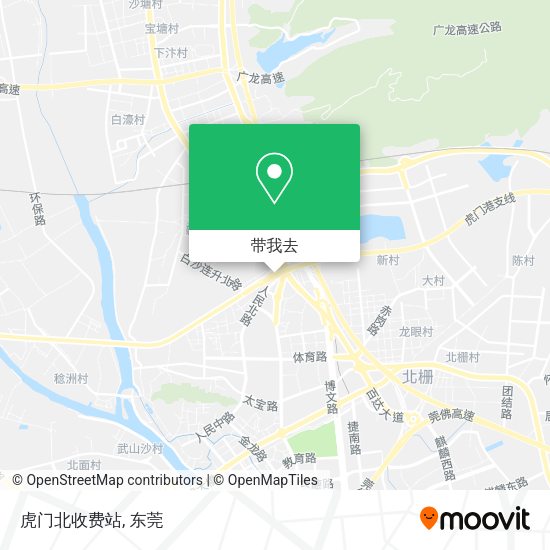 虎门北收费站地图