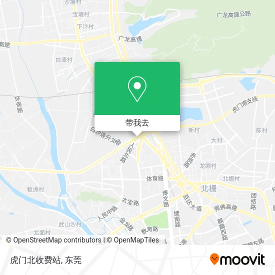 虎门北收费站地图
