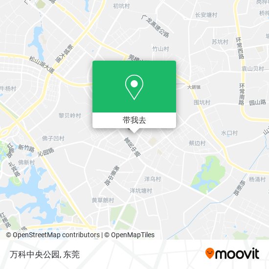万科中央公园地图