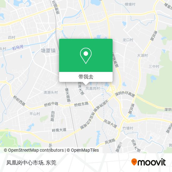 凤凰岗中心市场地图