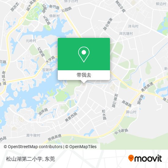 松山湖第二小学地图