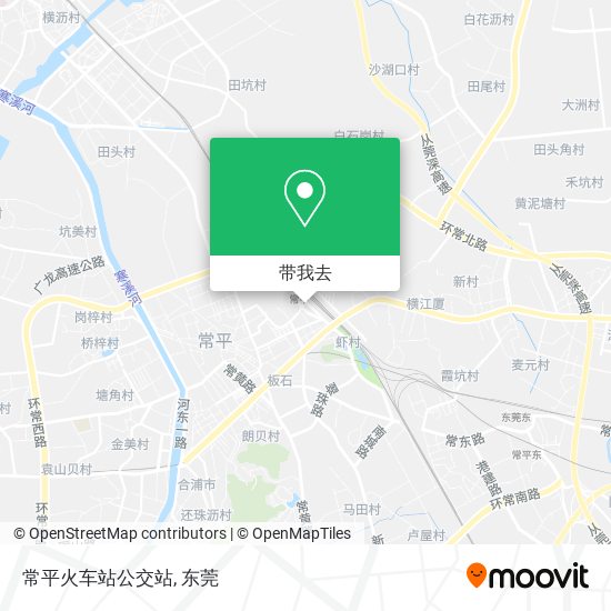 常平火车站公交站地图