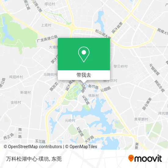 万科松湖中心-璞坊地图