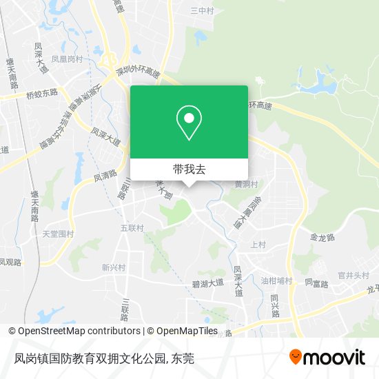 凤岗镇国防教育双拥文化公园地图