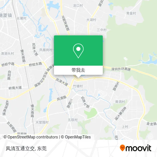 凤清互通立交地图