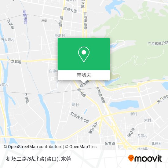 机场二路/站北路(路口)地图