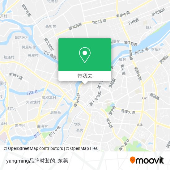 yangming品牌时装的地图