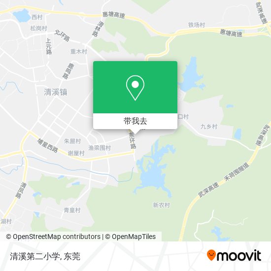 清溪第二小学地图