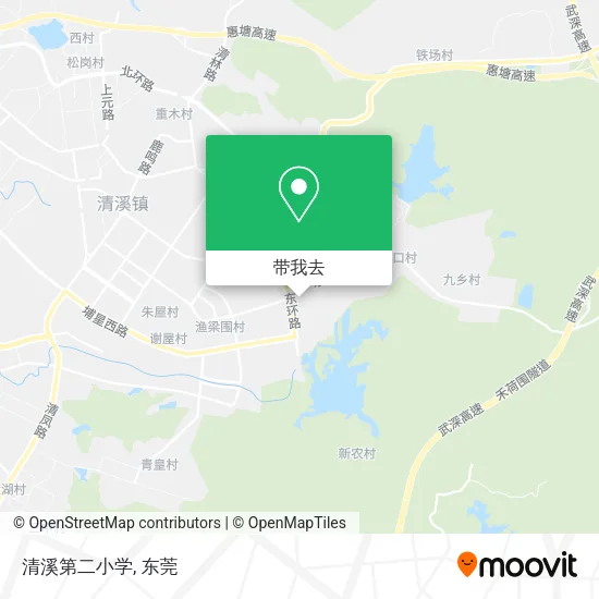 清溪第二小学地图