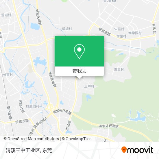 清溪三中工业区地图
