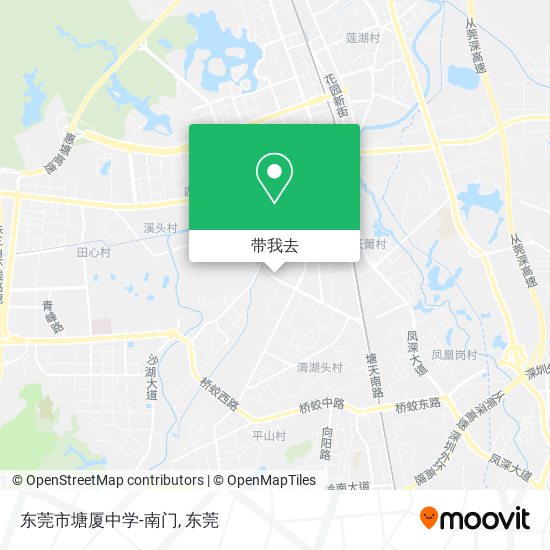 东莞市塘厦中学-南门地图