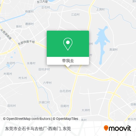 东莞市企石卡马吉他厂-西南门地图