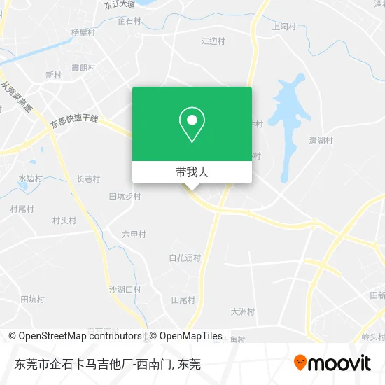 东莞市企石卡马吉他厂-西南门地图