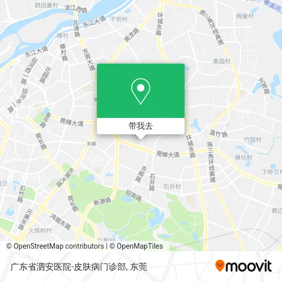 广东省泗安医院-皮肤病门诊部地图