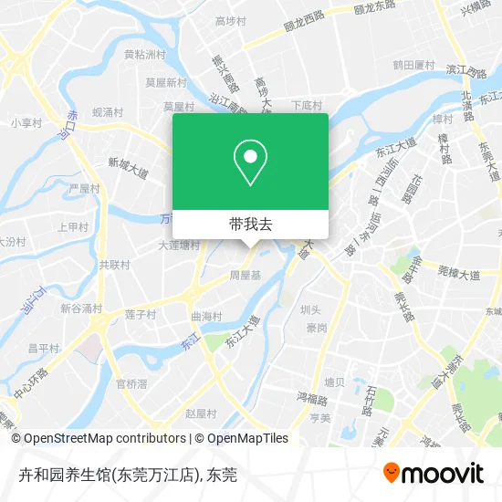 卉和园养生馆(东莞万江店)地图