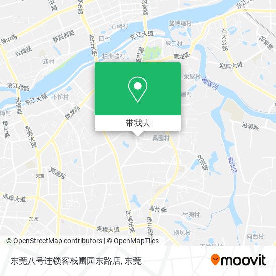东莞八号连锁客栈圃园东路店地图
