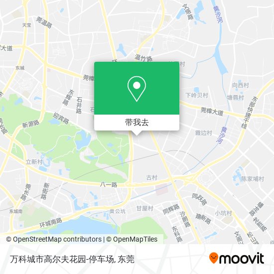 万科城市高尔夫花园-停车场地图