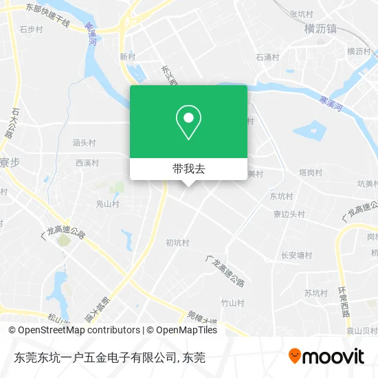 东莞东坑一户五金电子有限公司地图