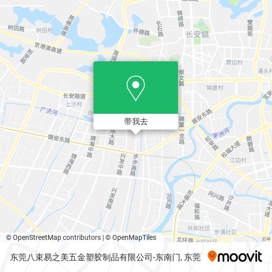 东莞八束易之美五金塑胶制品有限公司-东南门地图
