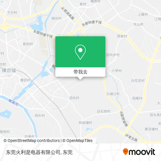 东莞火利是电器有限公司地图