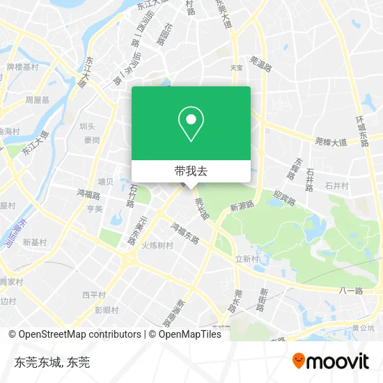 东莞东城地图