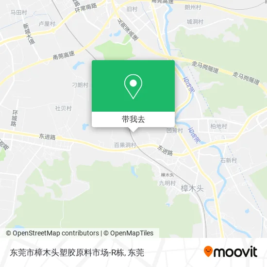 东莞市樟木头塑胶原料市场-R栋地图