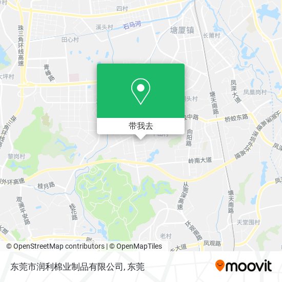 东莞市润利棉业制品有限公司地图